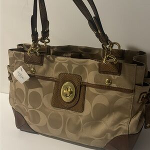 Coach Tan and Brown Women's Bag NWT